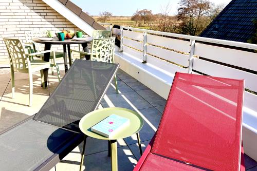 Langeoog Ferienwohnung Us Langeoog - An den Hellerwiesen - An den Hellerwiesen Dachterrasse