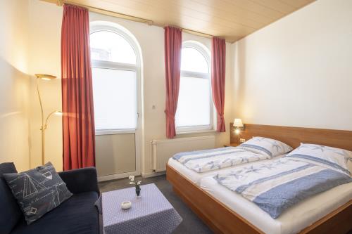 Langeoog Ferienwohnung Appartementhaus Alte Post - 16 - App 16 Schlafbereich