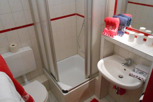 Langeoog Ferienwohnung Appartementhaus Buddelei  - 1/101 - App 1 Bad sauber und funktionell