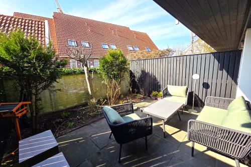 Langeoog Ferienhaus Us Langeoog - Blaue Dören - Terrasse