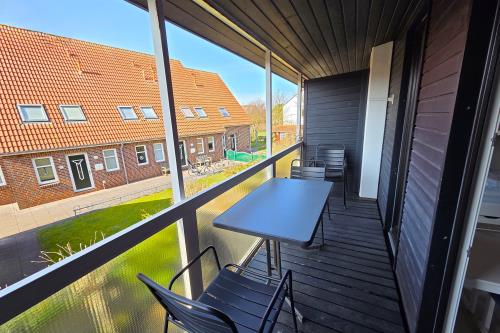 Langeoog Ferienhaus Us Langeoog - Blaue Dören - Balkon 1. OG