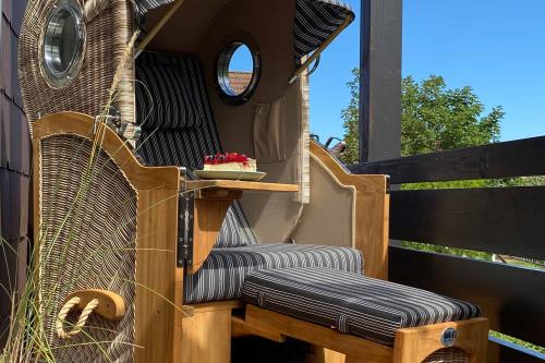 Langeoog Ferienwohnung Bude & Sofa - Strankorb komplett Verena