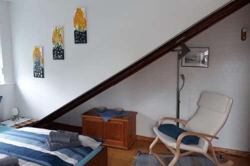 Langeoog Ferienwohnung Lütje Oog (links) - Schlafzimmer_2