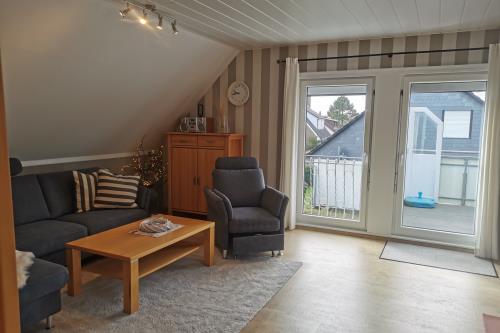 Langeoog Ferienwohnung Haus Dinkla - Wohnung oben - Zugang zum Balkon