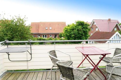 Langeoog Ferienwohnung Freesenhus - Klüver - Balkon