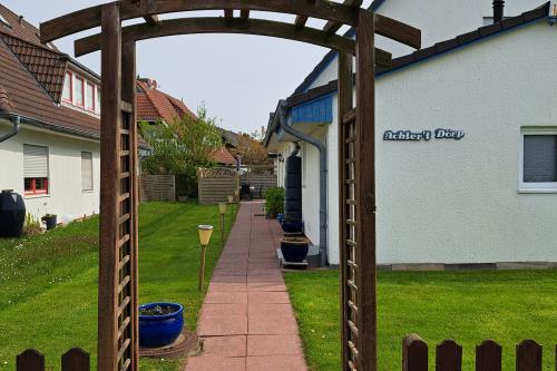 Langeoog Ferienwohnung Achter&#39;t Dörp - Eingang Gästeseite
