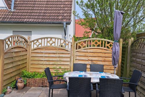 Langeoog Ferienwohnung Achter't Dörp - Gemeinschaftsterrasse für die Gäste