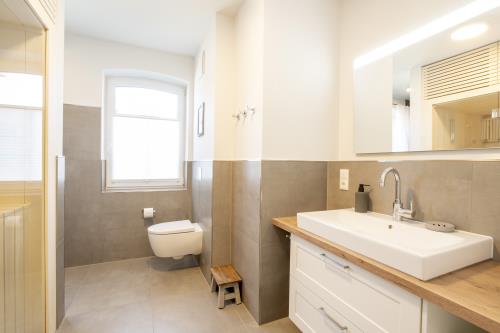 Langeoog Ferienwohnung Haus Dünenlust - Heringsmöwe - Badezimmer