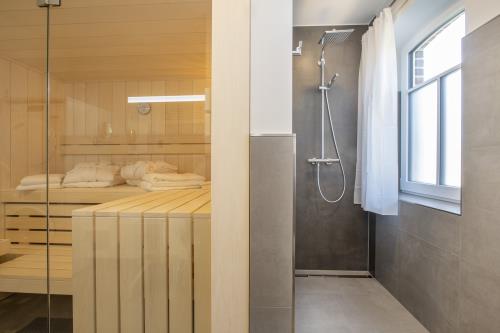 Langeoog Ferienwohnung Haus Dünenlust - Heringsmöwe - Badezimmer / Dusche