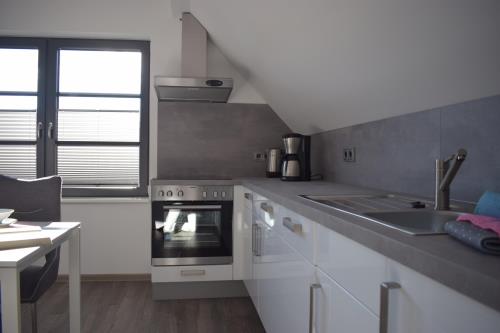 Langeoog Ferienwohnung Haus Kalmar - Wohnung Flinthörn - Wohnung Flinthörn - Küchenbereich