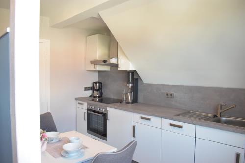 Langeoog Ferienwohnung Haus Kalmar - Wohnung Melkhörn - Melkhörn - vollausgestattete Küche