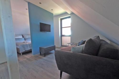 Langeoog Ferienwohnung Haus Kalmar - Wohnung Osterhook - Osterhook Wohn- / Schlafbereich