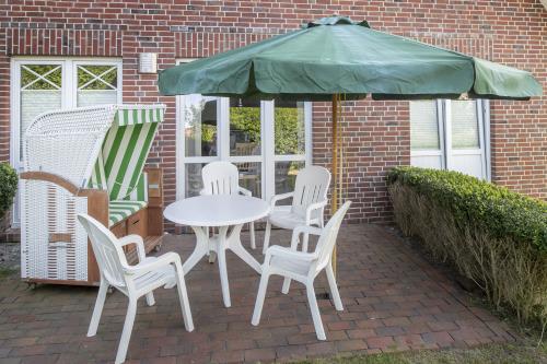 Langeoog Ferienwohnung Haus Uhlenkamp / Birkeneck - Terrasse U11