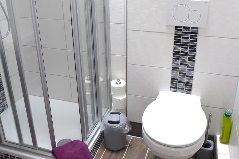 Langeoog Ferienwohnung Haus Wilken - Backbord - Modernes Bad