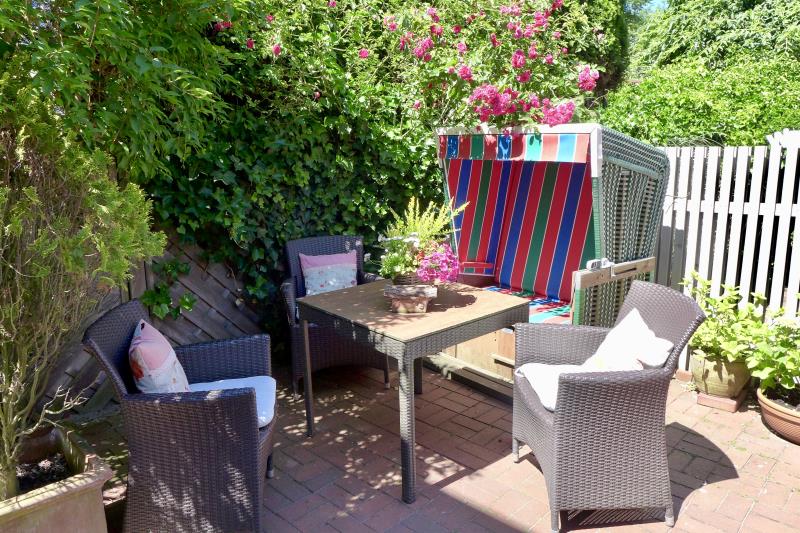 Langeoog Ferienwohnung Haus Wilken - Backbord - Terrasse