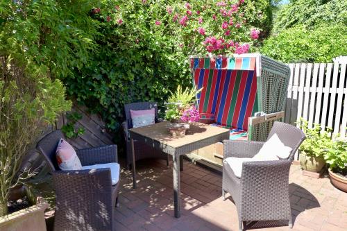 Langeoog Ferienwohnung Haus Wilken - Steuerbord - Terrasse