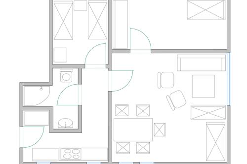 Langeoog Ferienwohnung Haus Apollonia - Wohnung 5 - Grundriss