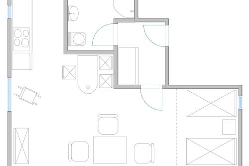 Langeoog Ferienwohnung Haus Apollonia - Wohnung 6 - Grundriss