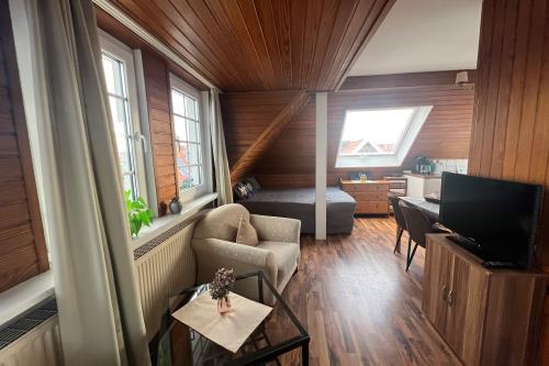 Langeoog Ferienwohnung Haus Apollonia - Wohnung 6 - W 6 Wohn Schlafzimmer