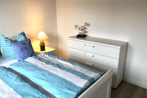 Langeoog Ferienwohnung Haus Dünenrose-Sanddornweg - Dünenrose1 - Neues Schlafzimmer