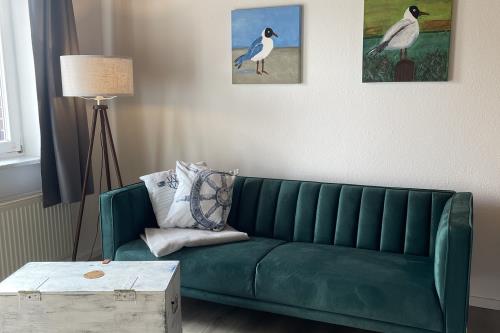 Langeoog Ferienwohnung Haus Dünenrose-Sanddornweg - Dünenrose2 - Gemütliche Couch