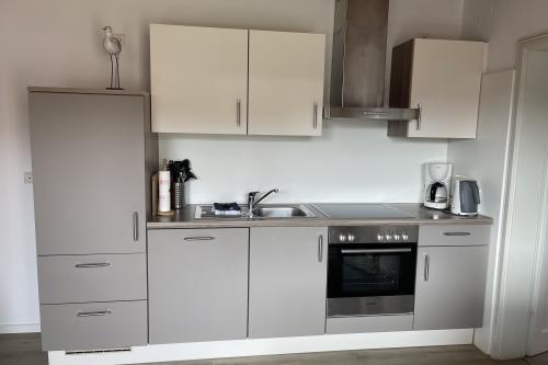 Langeoog Ferienwohnung Haus Dünenrose-Sanddornweg - Dünenrose2 - Küche