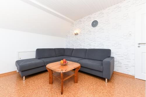 Langeoog Ferienwohnung Haus Strandboje und Haus Dünenrose - Dünenblick - Wohnzimmer/Küche