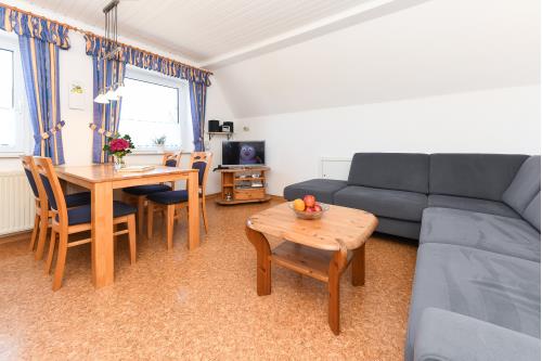 Langeoog Ferienwohnung Haus Strandboje und Haus Dünenrose - Dünenblick - Wohnzimmer/Küche
