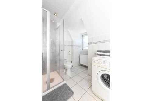 Langeoog Ferienwohnung Haus Strandboje und Haus Dünenrose - Dünenblick - Bad