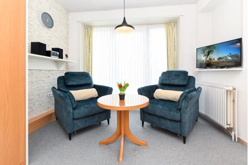 Langeoog Ferienwohnung Haus Strandboje und Haus Dünenrose - Rose - Wohnzimmer