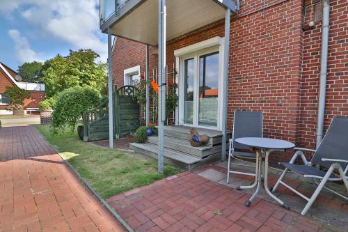 Langeoog Vermietung am Meer – Kiek rin bi Kati - Ferienwohnung 1 - Terrasse