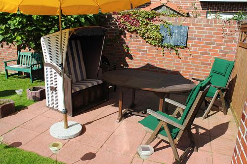 Langeoog Ferienwohnung Im Hasenwinkel - Inselh. - Gartennutzung mit Terrasse