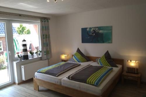 Langeoog Ferienwohnung Im Hasenwinkel - Kiebitznest - Kiebitznest Schlafzimmer