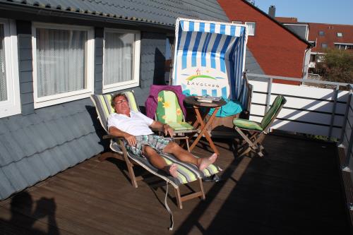 Langeoog Ferienwohnung Im Hasenwinkel - Sandbank - Sandbank Südbalkon
