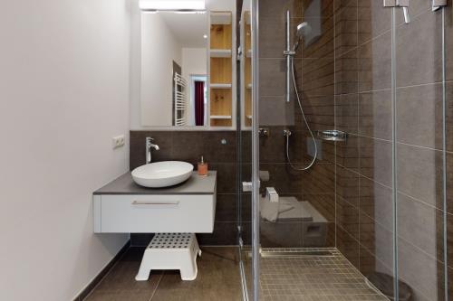 Langeoog Ferienwohnung Us Langeoog - Kapitänshaus Thule - Thule - Luna - Bad Dusche