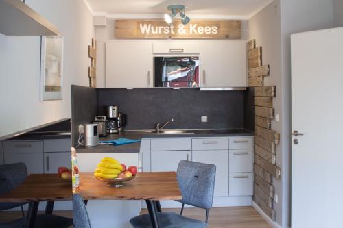 Langeoog Ferienwohnung Kleen Füürtoorn - Küche