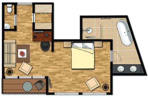 Langeoog Hotel Logierhus Langeoog****superior - 105 - Grundriss