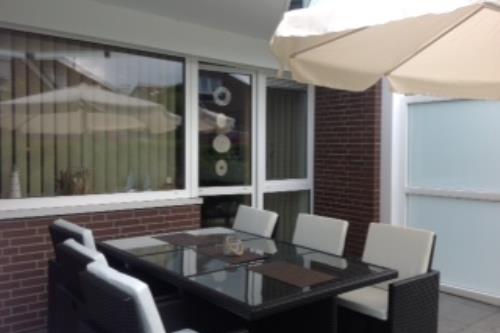 Langeoog Ferienwohnung Stormloge - Terrasse