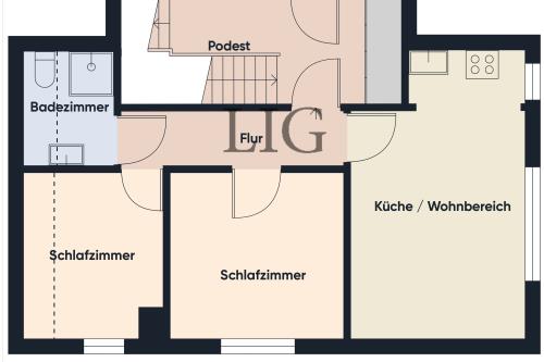 Langeoog Ferienwohnung Strandhaus - Lachmöwe - Grundriss