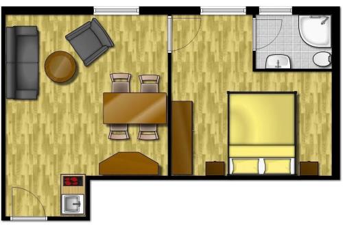 Langeoog Hotel Strandhotel Achtert Diek - 30 - Grundriss