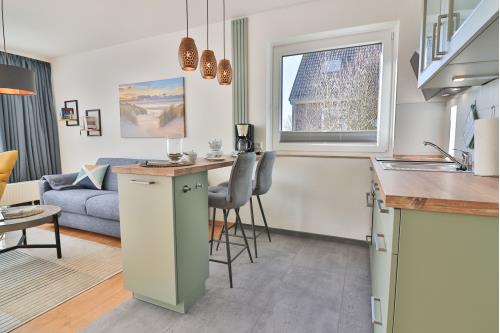 Langeoog Ferienwohnung Vermietung am Meer – Strandleben - Küche