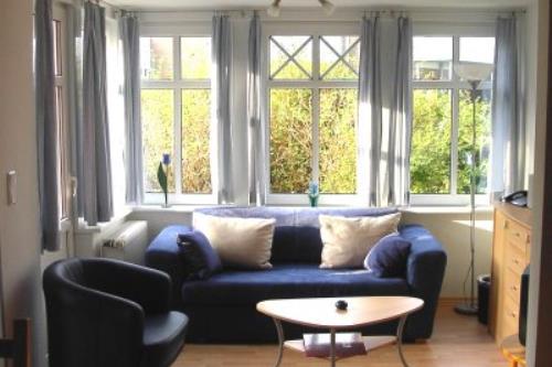 Langeoog Ferienwohnung Strandvogt Langeoog - Wohnbereich im Erker