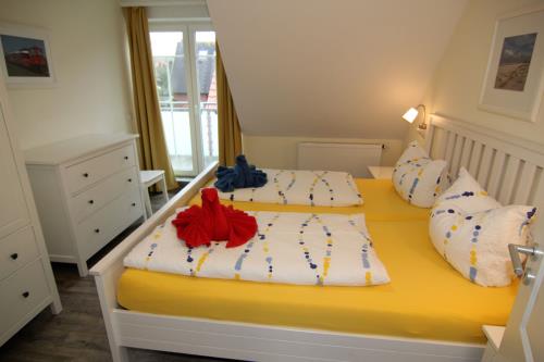 Langeoog Ferienwohnung Süderloog - Flinthörn - Schlafzimmer