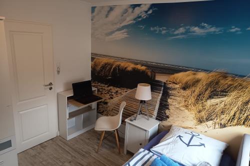 Langeoog Ferienwohnung Us Langeoog - Twee Strandloopers - Schlafzimmer