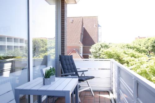 Langeoog Ferienwohnung Us Langeoog - Barkhausenstraße - Mey Balkon