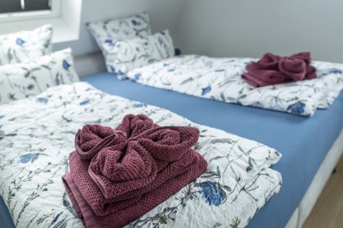 Langeoog Ferienhaus Villa Hafenkieker - Bezogene Betten und Handtücher inklusive