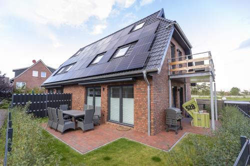 Langeoog Ferienhaus Villa Hafenkieker - Villa Hafenkieker - möblierte Terrassen