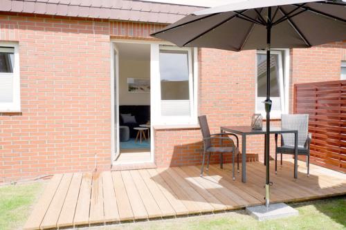 Langeoog Ferienwohnung Wulkjes Schipp - Terrasse