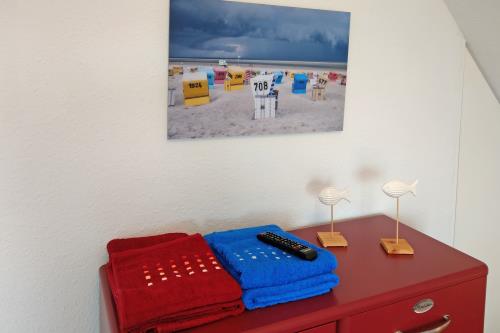 Langeoog Ferienhaus Captain&#39;s Langeoog - 2. OG: Suite mit Strandkorb-Blick