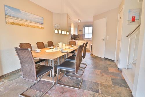 Langeoog Ferienwohnung Dünenschatz - Essbereich